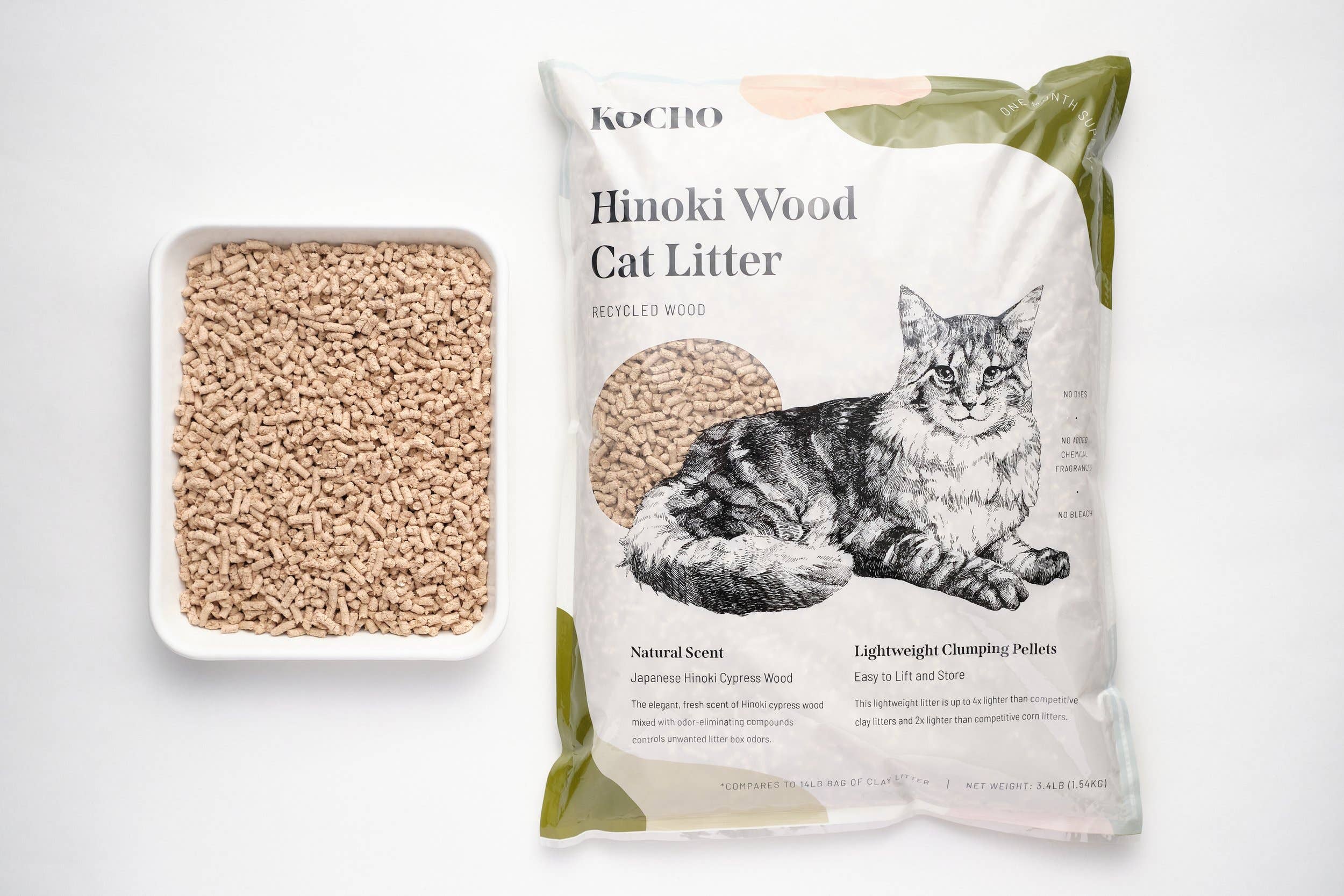 Kocho Hinoki Cat Litter